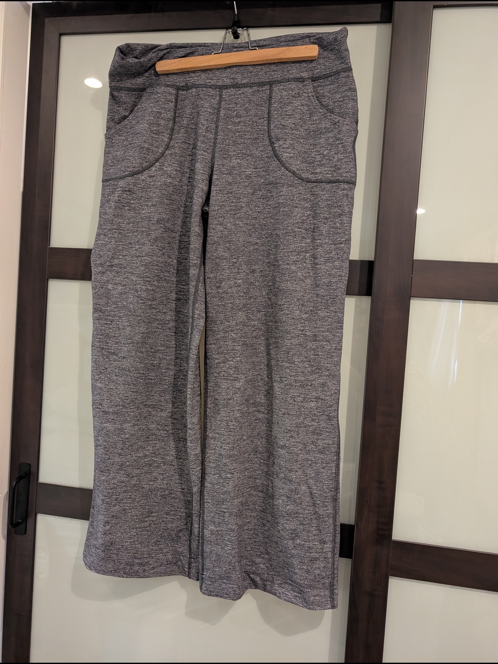 lululemon athletica Wide Leg Pants in Heather Gray
